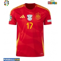 Spanien Nico Williams #17 Heimtrikot EM 2024 Kurzarm
